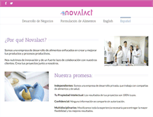 Tablet Screenshot of novalact.com